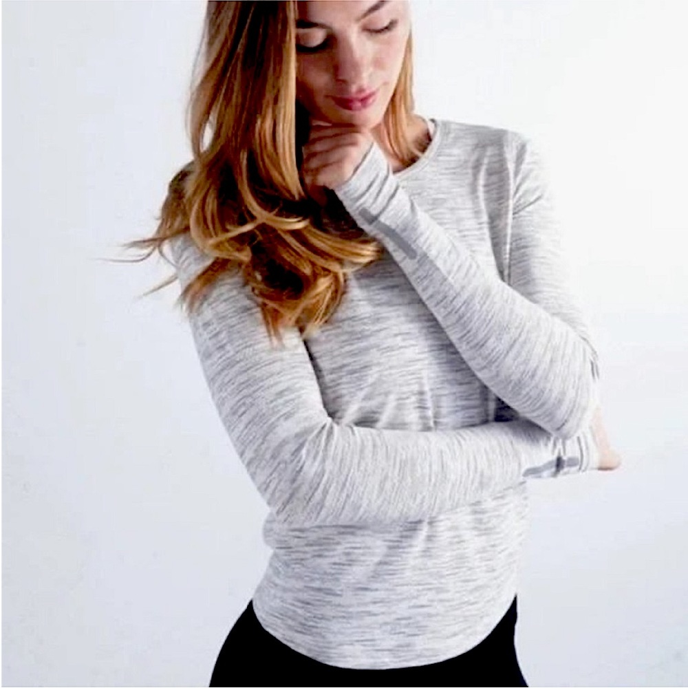 lululemon athletica Gray Long Sleeve Tee